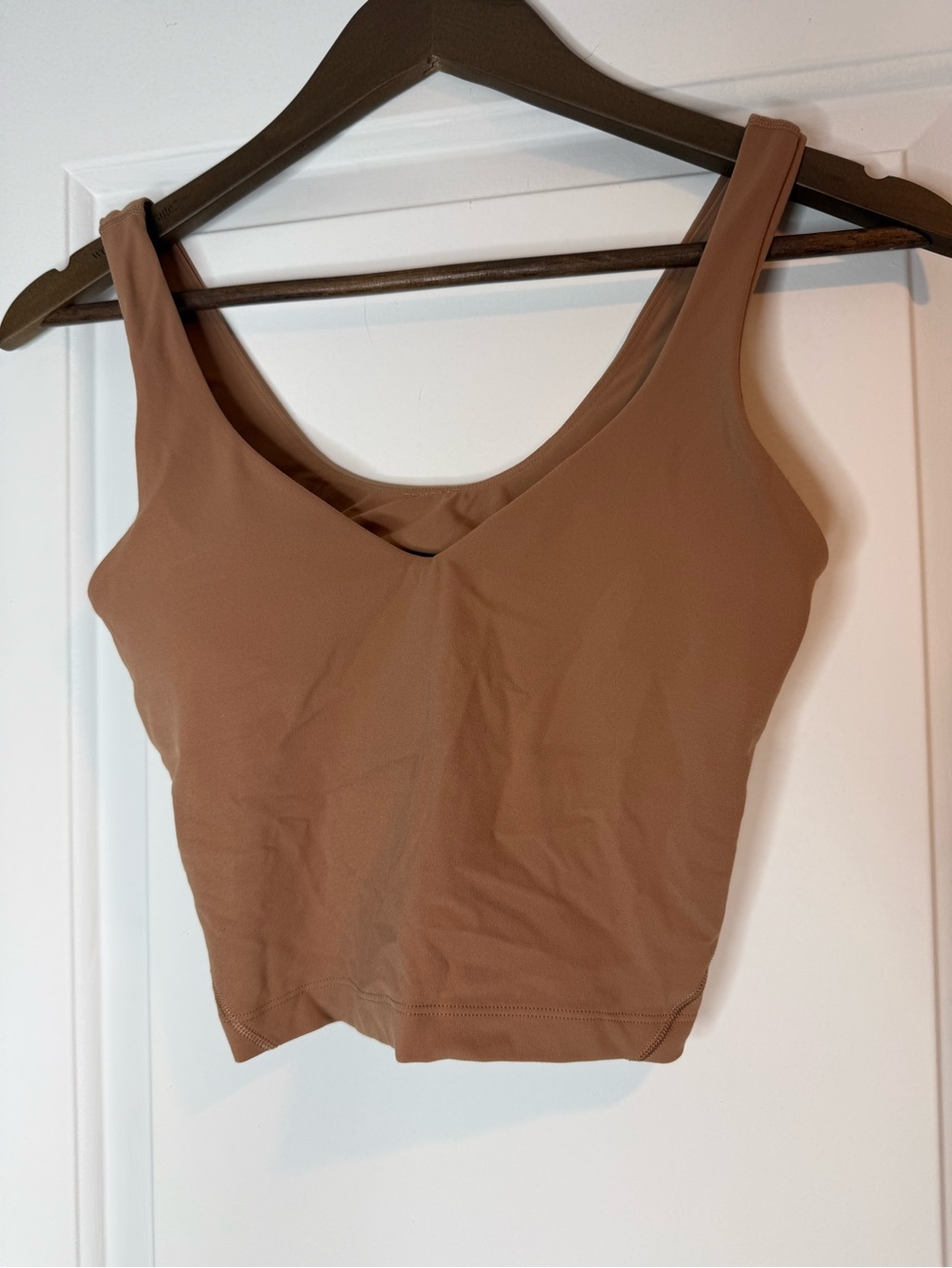 Lululemon Sleeveless V-Neck Cropped Tank Top - Brown